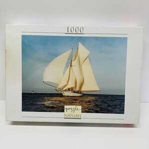 Nathan Puzzle 1000 Pieces Altair Sailboat 1996 Prestige Collection France